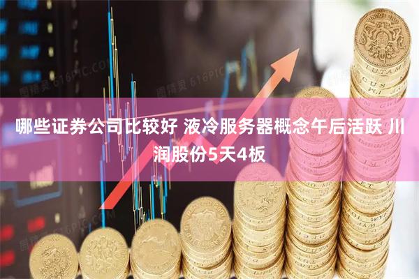哪些证券公司比较好 液冷服务器概念午后活跃 川润股份5天4板